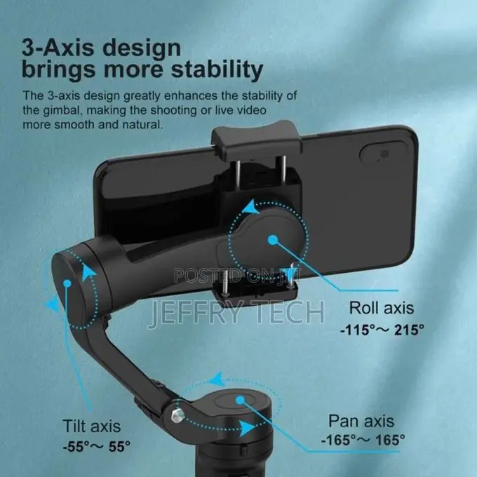 F5 Plus Gimbal Stabilizer Smartphone Recording Video Anti Sh