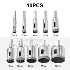 10pcs Diamond Hole Saw Tile Marble Glass Ceramic - main view