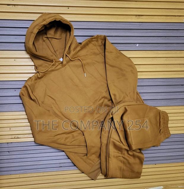 Original Quality Heavy Duty Unisex Plain Hoodie Sweatsuits - thumbnail 4