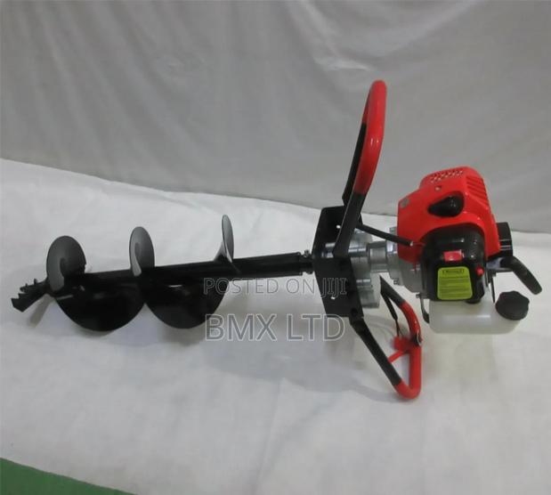 Portable Auger Tool With Gas Motor for Deep Soil Drilling