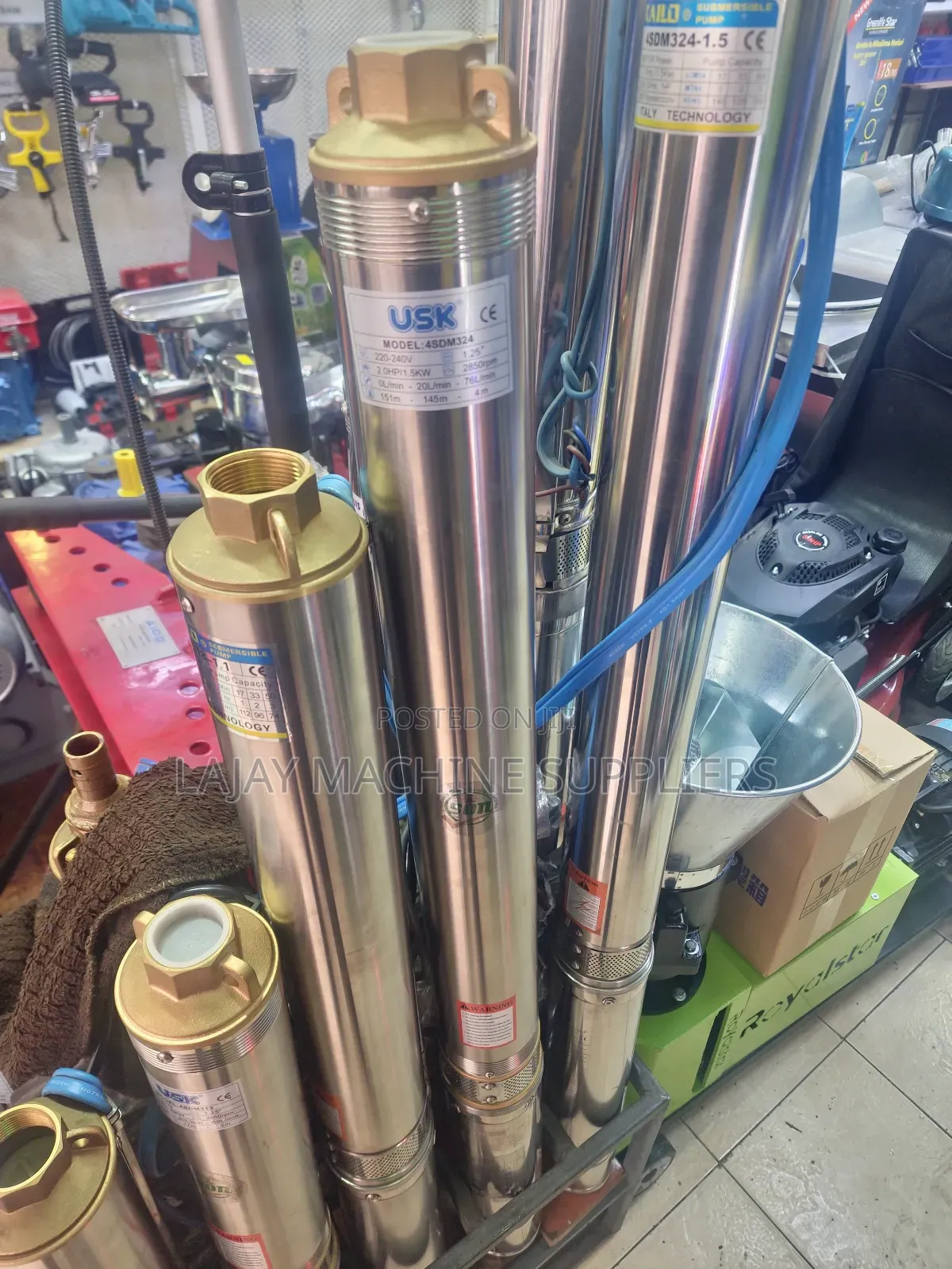 Usk Italy Submersible Water Pump 1.0hp 85m