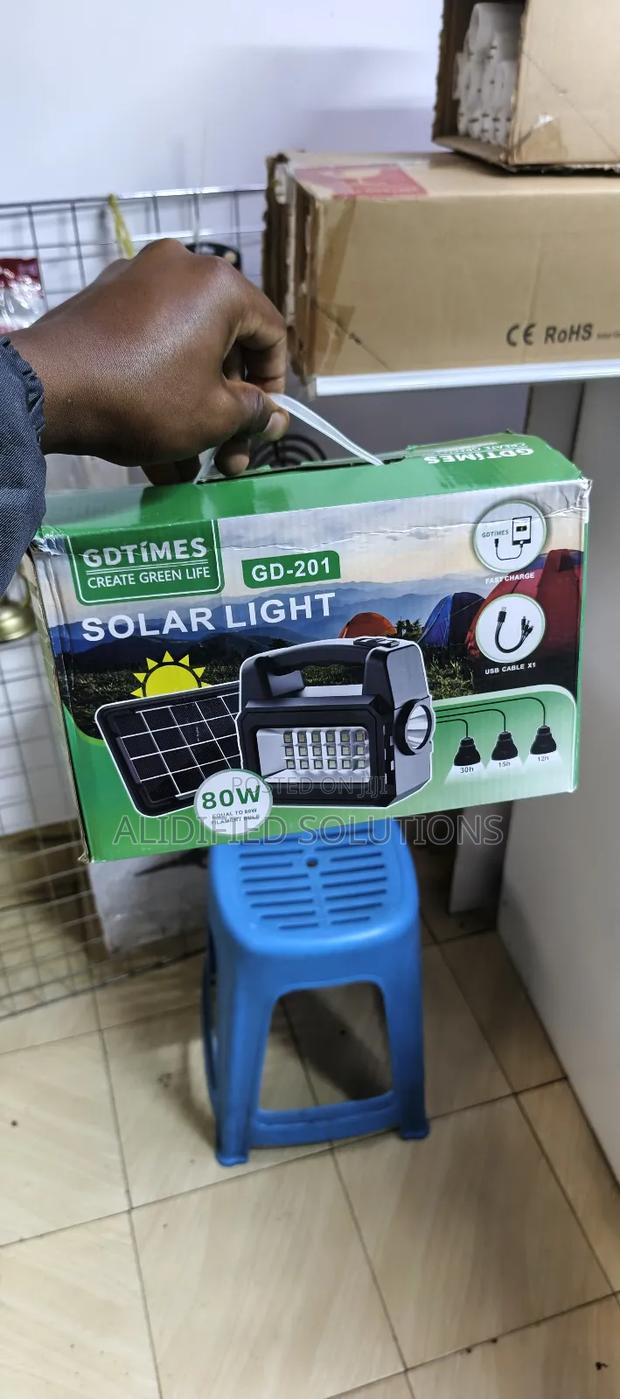Gdtimes Solar System Light With 3bulbs - main view