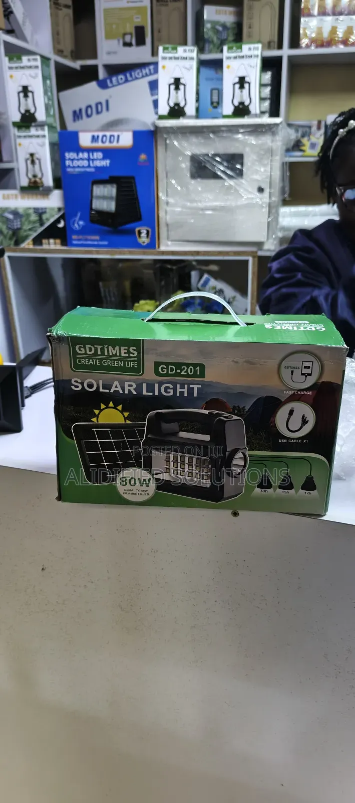 80w Solar System Light With Bulbs