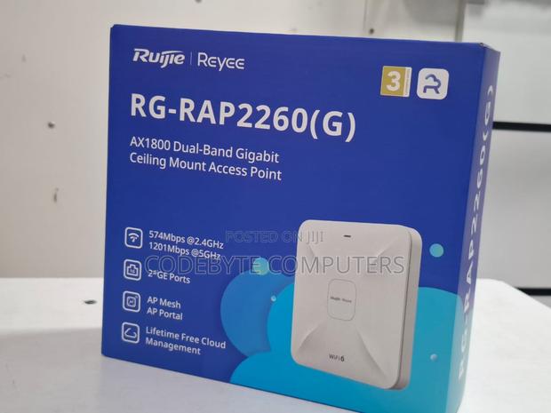 Rg-rap2260(G) Reyee Wi-fi 6 Ax1800 Ceiling Access Point