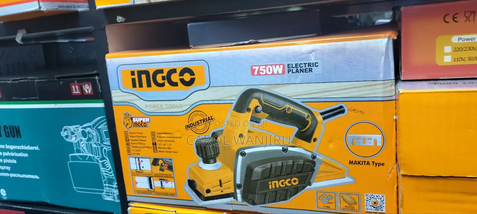 New Ingco Planer/ 750w Ingco Planer Machine