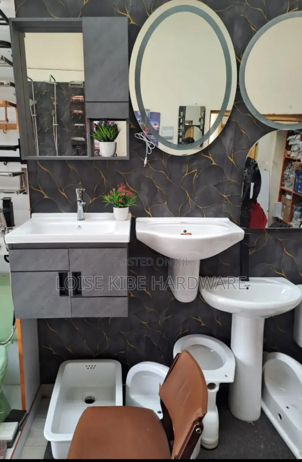 Cabinet and Mirror Available