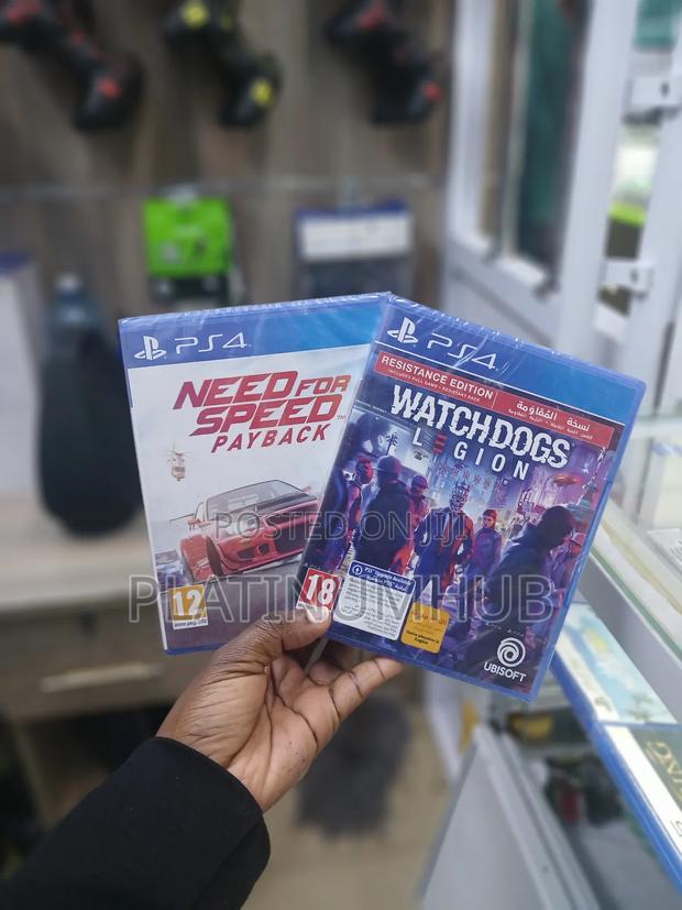 Ps4 Watchdogs Legion and NFS Payback - main view