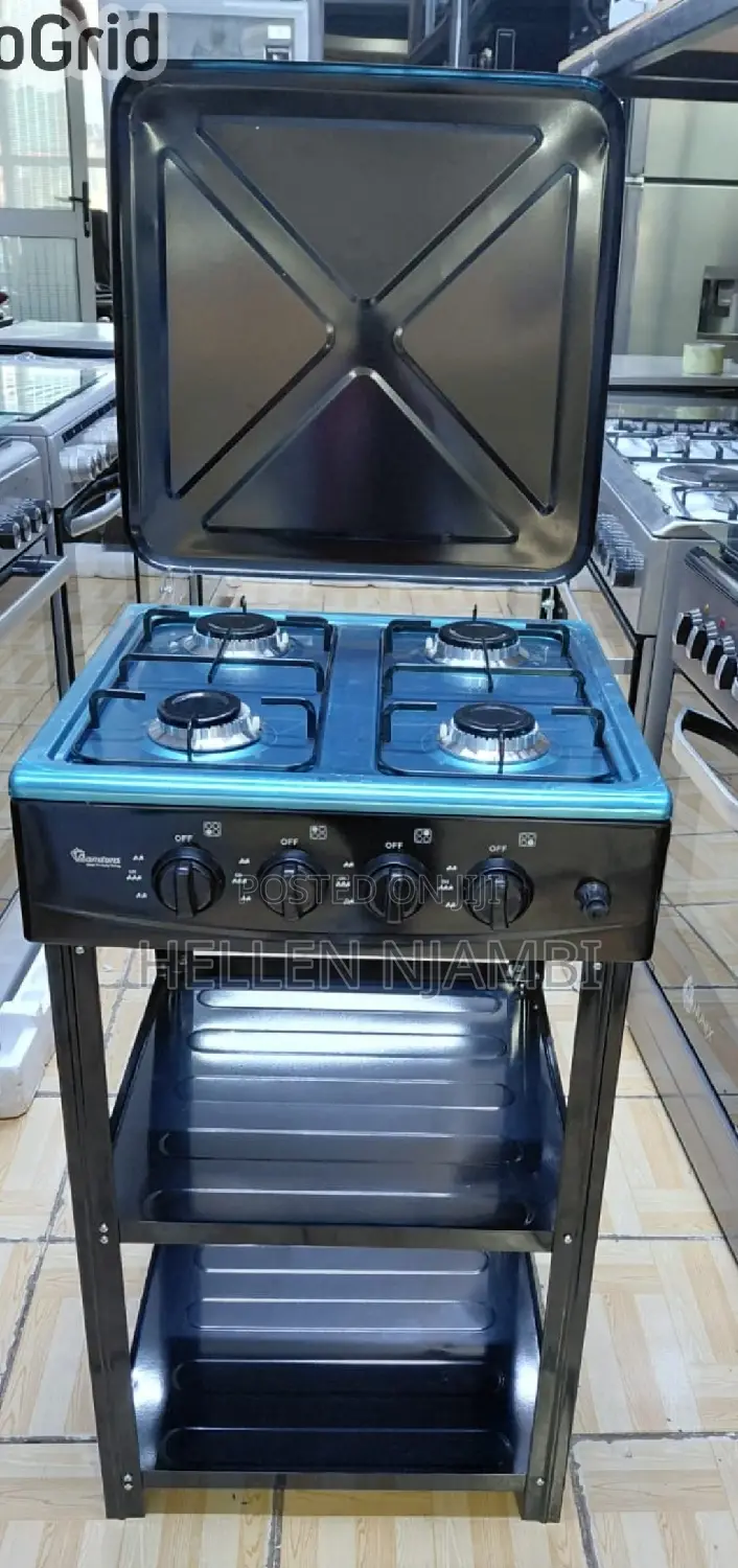 Ramtons 4 Burner Full Gas Stainless Steel Cooker With Stand