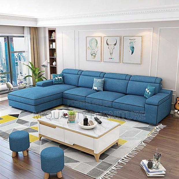 5 Seater L Shaped Seat With Back Permanent Sofa