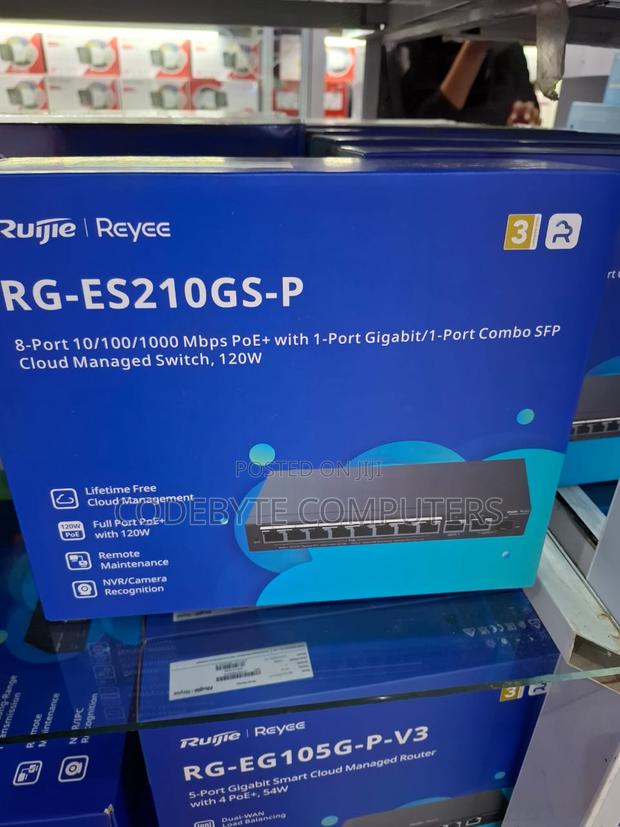 Rg-es210gs-p, 10-port Gigabit Smart Cloud Managed Poe .