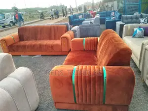 Brown 5 Seater Classy Sofa 3-2