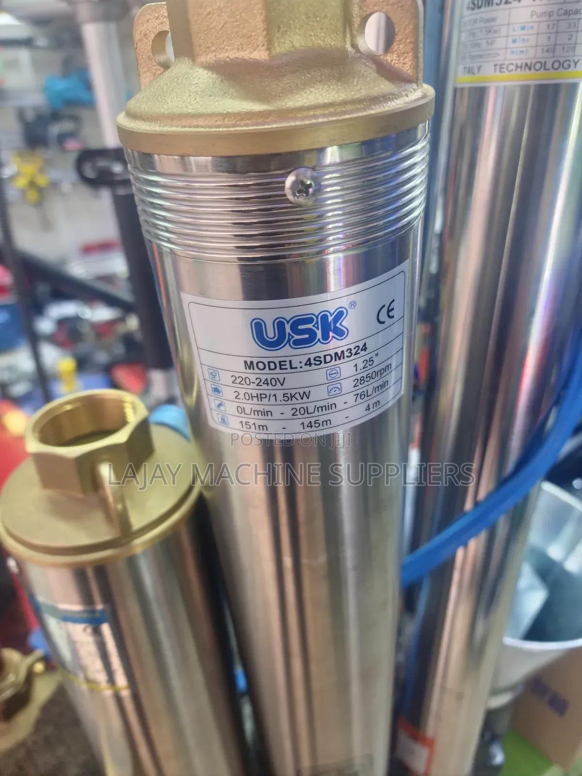 Usk Italy Submersible Water Pump 2hp 151m