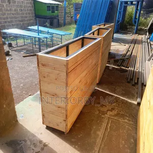 Wood and Metal Planters