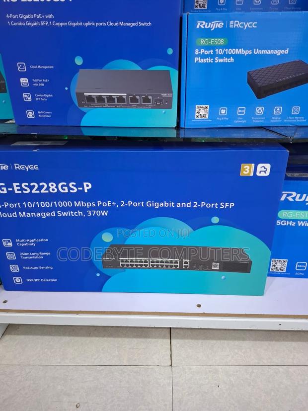 Rg-es228gs-p 28-port Gigabit Smart Cloud Managed Poe .