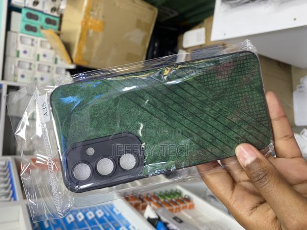 Puffer Leather Back Cover for Samsung Galaxy A35 - thumbnail 3