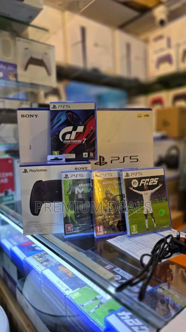 Ps5 Slim With 4games Plus Extra Controller.