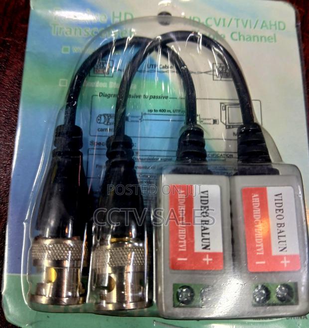 CCTV Passive Video Balun Transceiver 2mp - main view