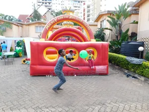 Mickey the Roadster Racers Bouncing Castle for Hire!