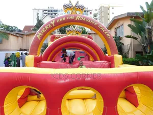 Mickey the Roadster Racers Bouncing Castle for Hire!