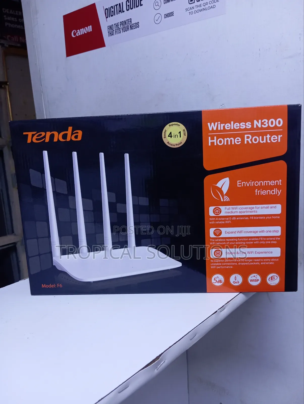 Tenda F6 Router 4 Antennae// Tenda F6 Router