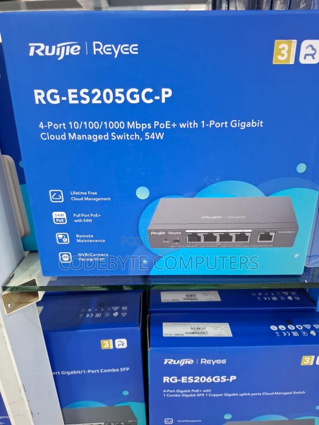 Rg-es205gc-p, 5-port Gigabit Smart Cloud Mananged Poe Switch - main view