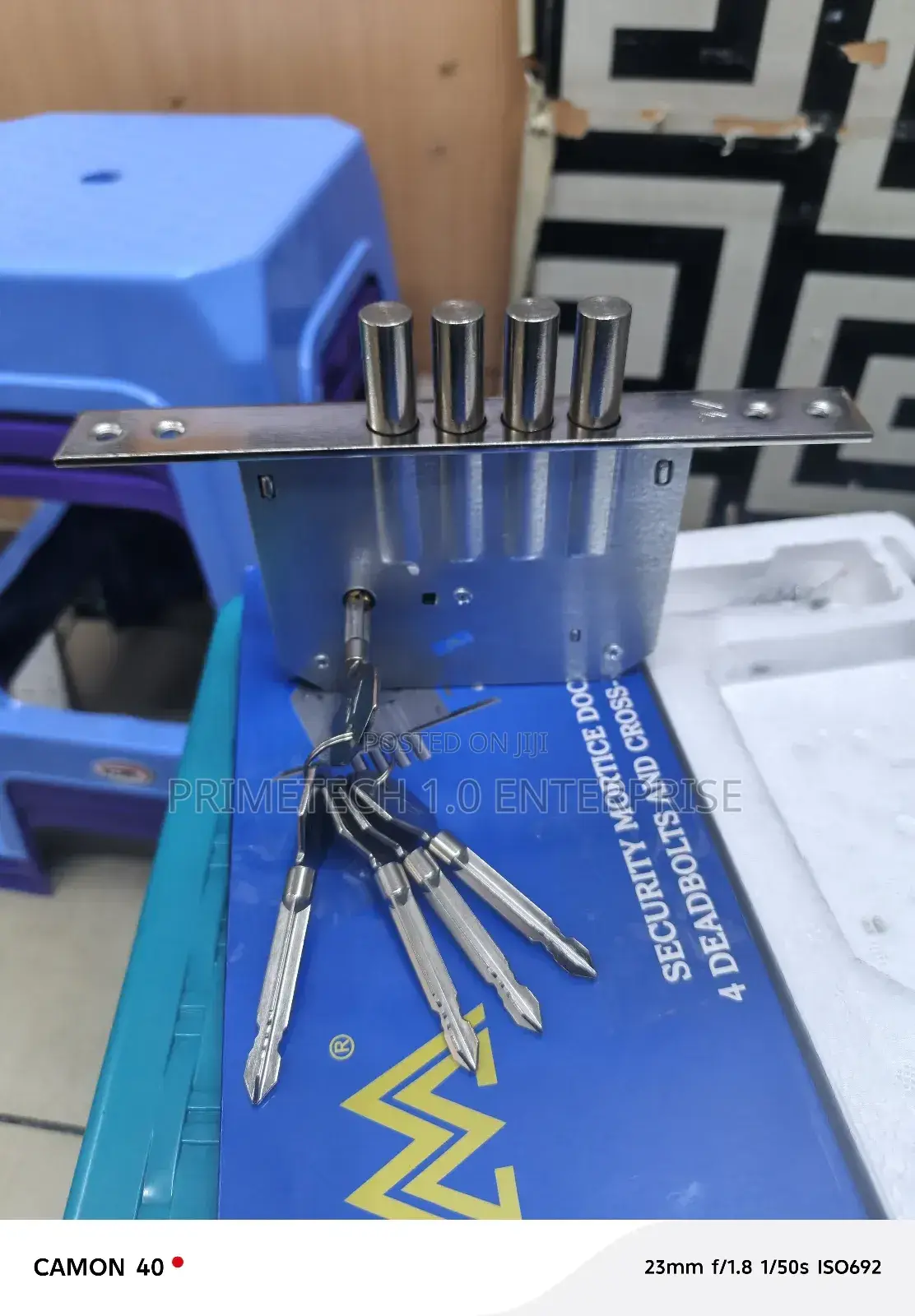 Quality Steel Door Deadlock-5keys
