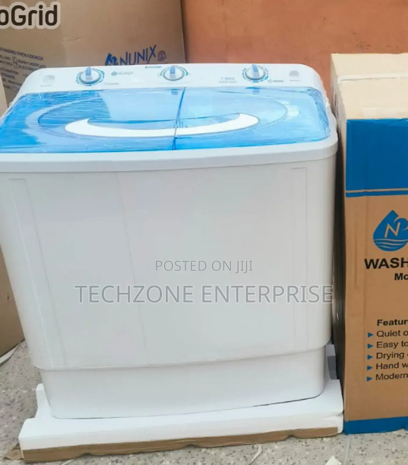 Nunix (Nu10-2009) 10kg Twin-Tub Washing Machine 