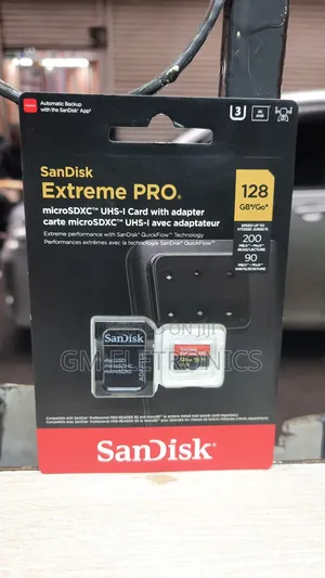 Original 128gb Microsd Extreme Pro-Class10.