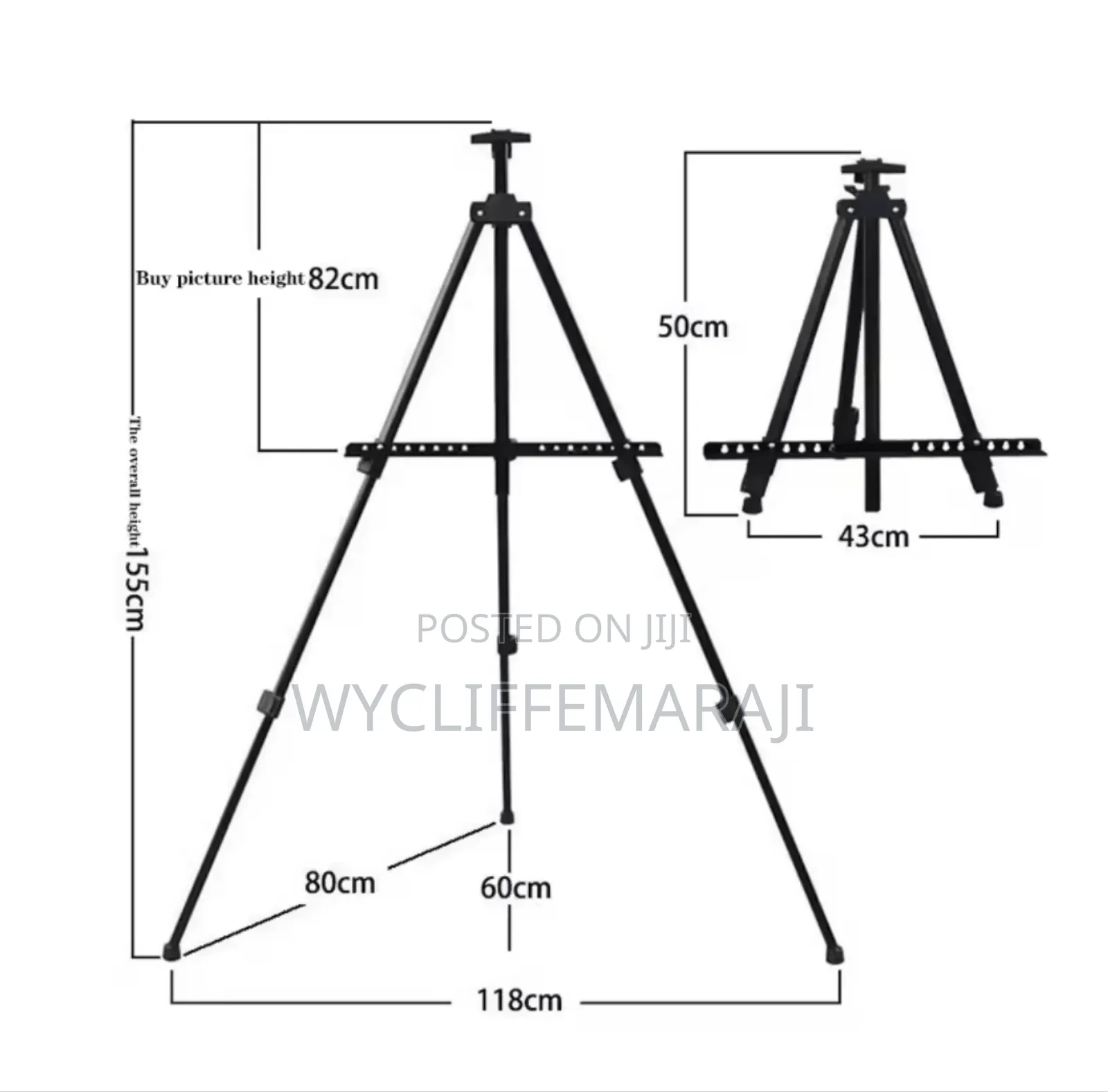 Adjustable Artist Easel Stand for Painting 1.5m Height
