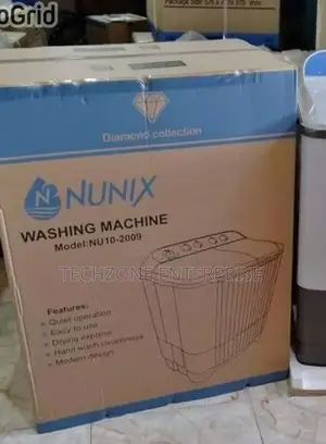 Nunix (Nu75-2001) 7.5kg Twin Tub Washing Machine
 - White 