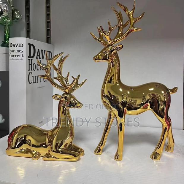 Gold Electroplated Deers - main view