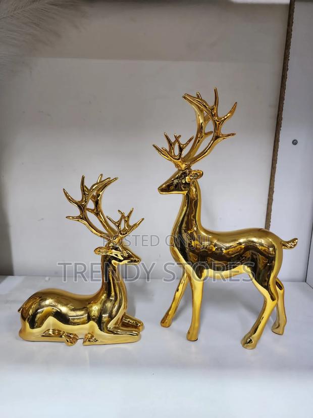Gold Electroplated Deers - main view