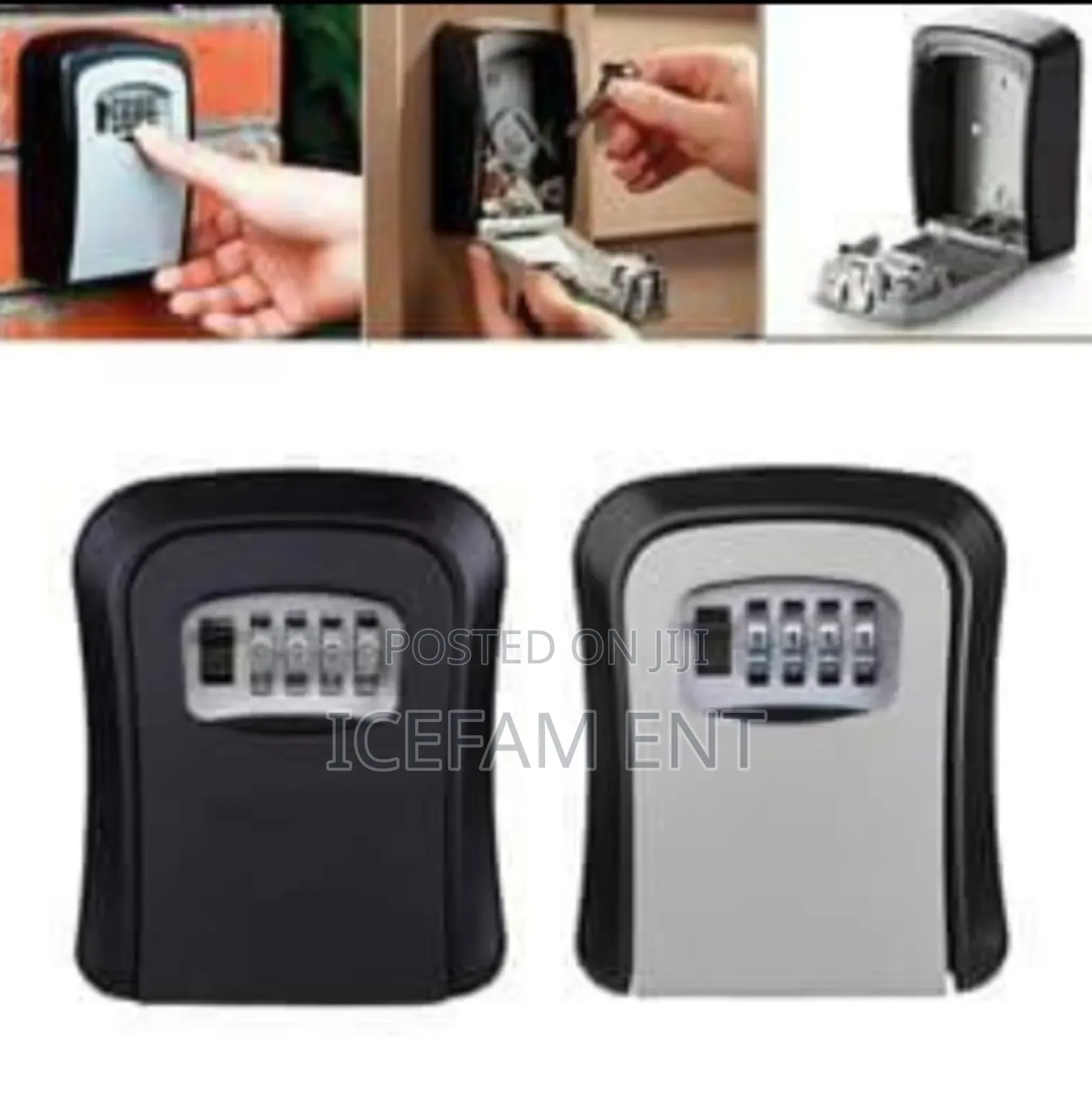 Weatherproof Wall-Mounted Key Safe Password Key Box