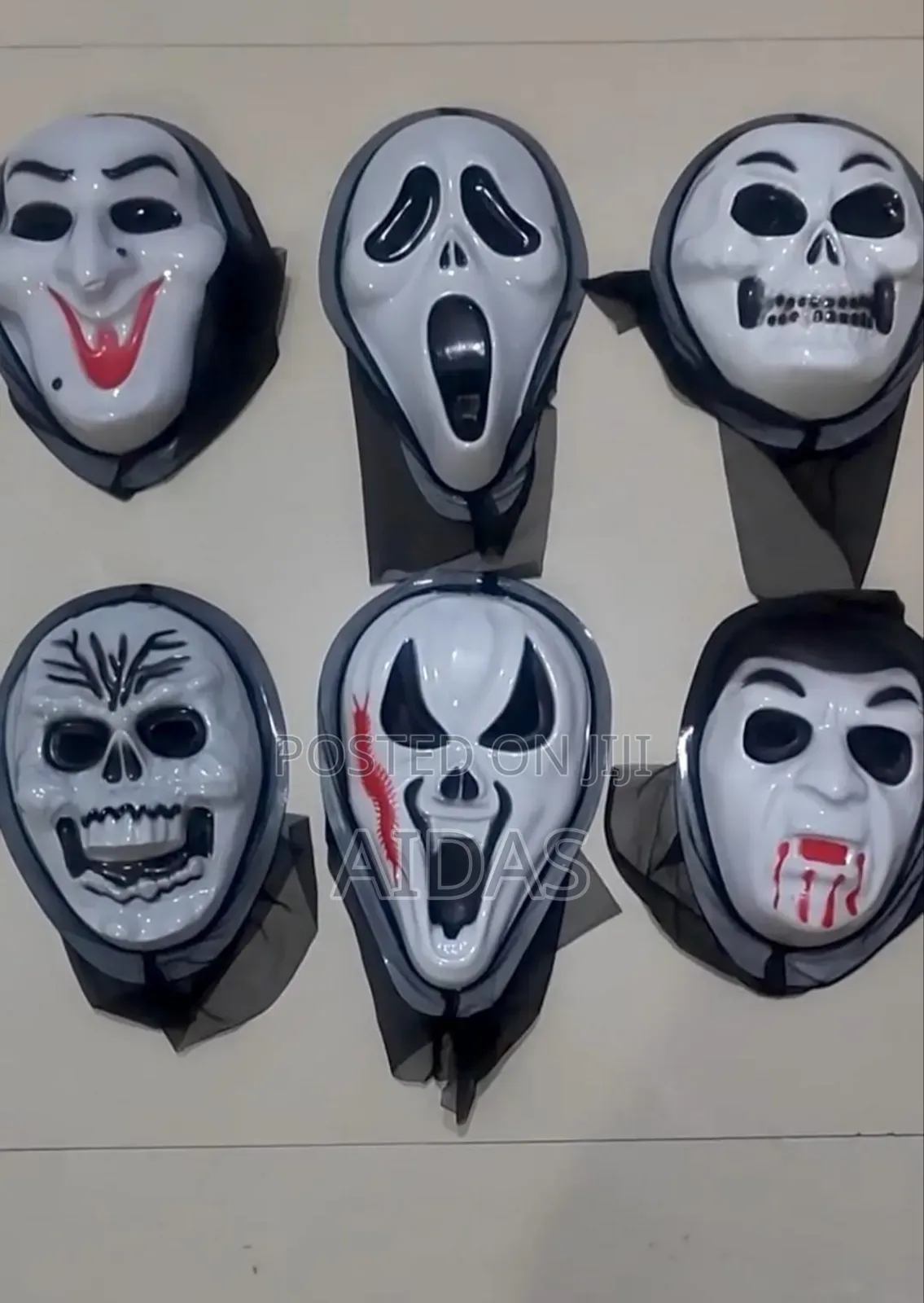 Hooded Skeleton Mask Spooky Halloween Costum For Men Women
