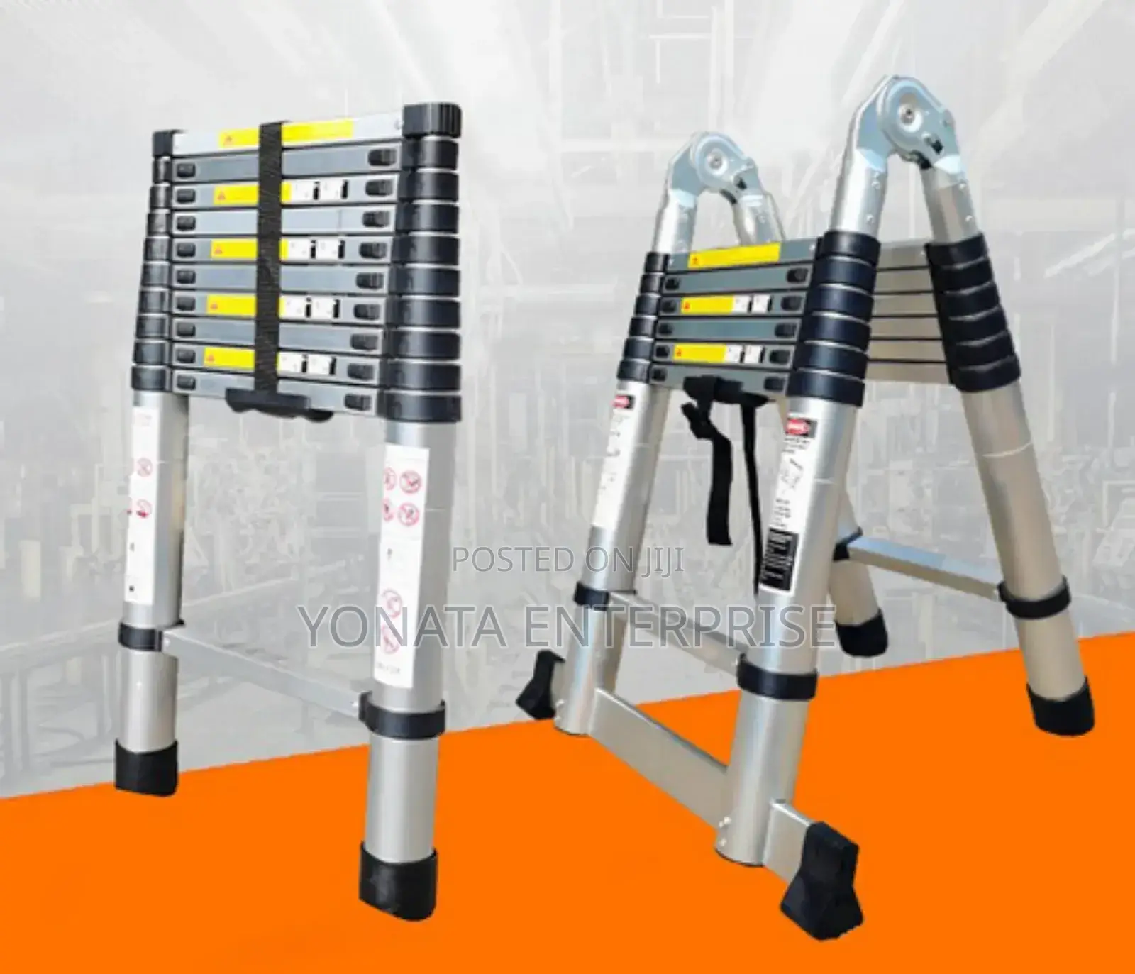 Double Function Telescopic Ladder 9+9 Steps (5.60m)