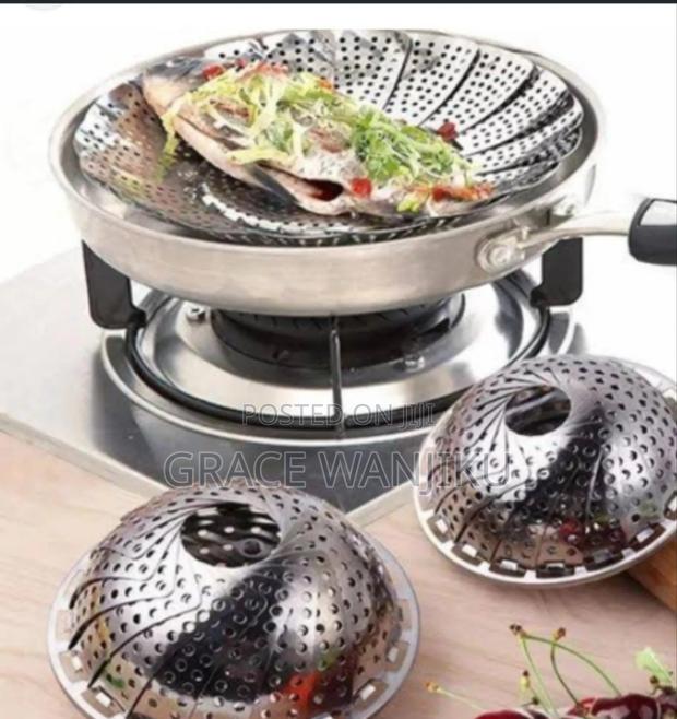 *Stainless Steel Steamer Basket - main view