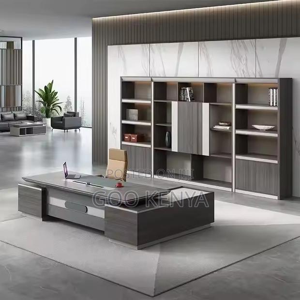 Office Desk ;1.8mete Stylish L-Shaped Executive Office Desk - thumbnail 5