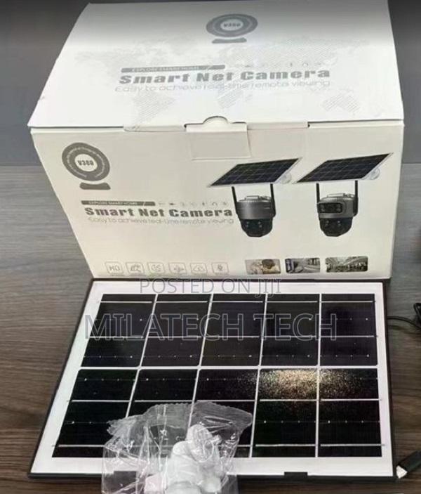 Easy to Install Dual Lens Smart Net Camera V380 4g Solar PTZ