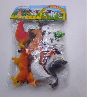 6 Pieces Domestic and Wild Animal Toys