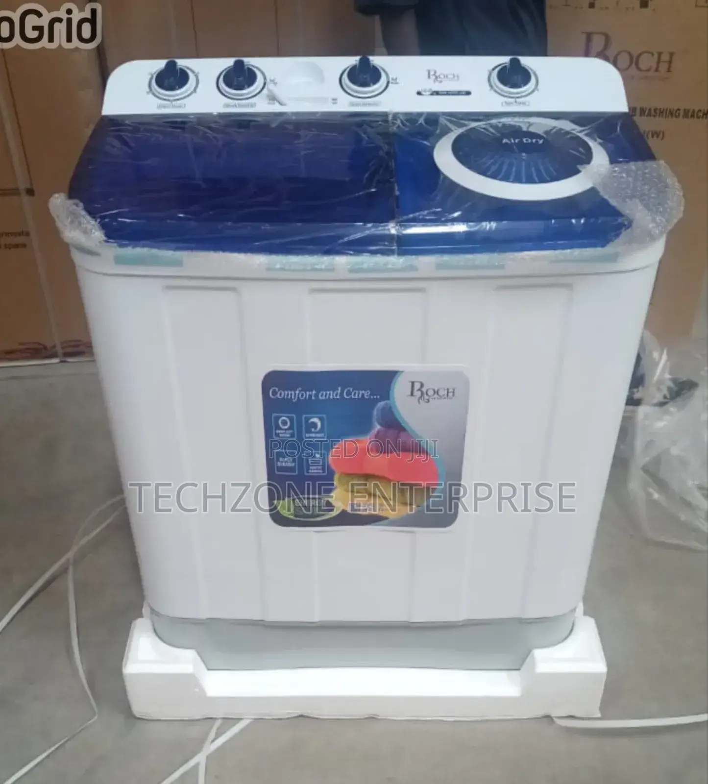 Roch Semi-Automatic Washing Machine, 10kgs - White 