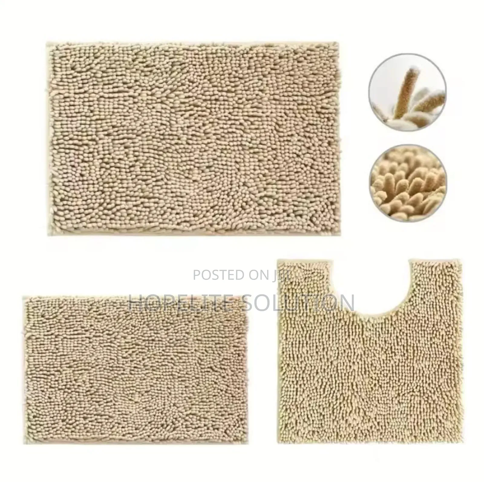 3 in 1 Fluffy Toilet Mat
