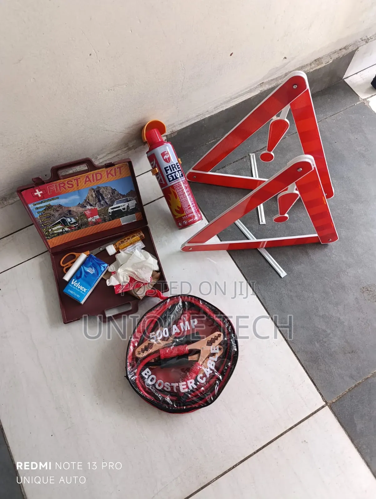 Complete Car Emergency Kit / 4in1 Safety Travel Combo