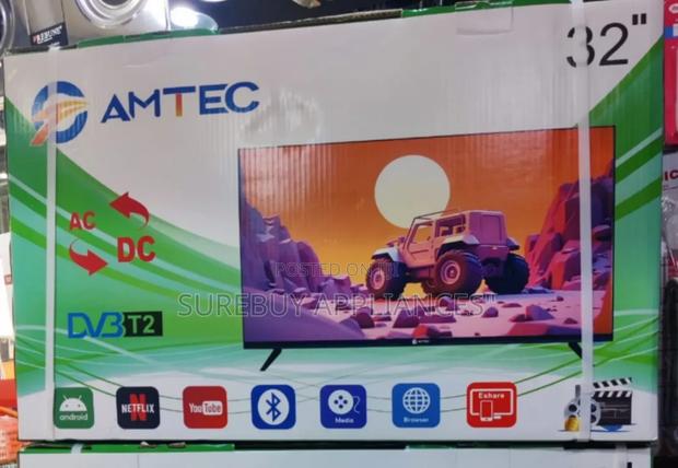 Amtec Bluetooth Enabled Smart Android Tv, Ac/Dc 32" Inch - thumbnail 2