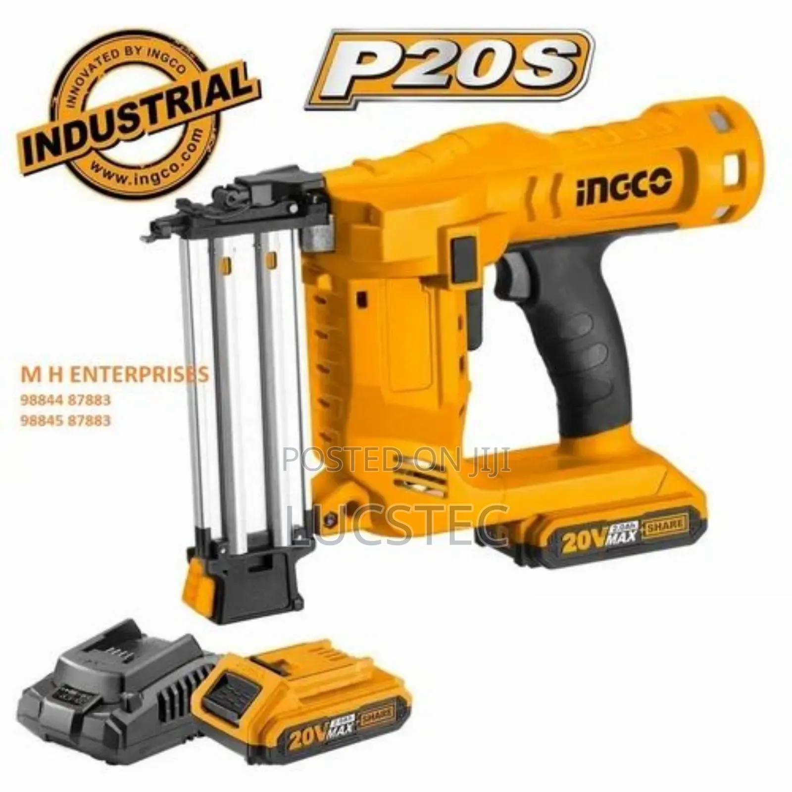 Ingco: A 20v Cordless Brad Nailer and a 20v Cordless Spray