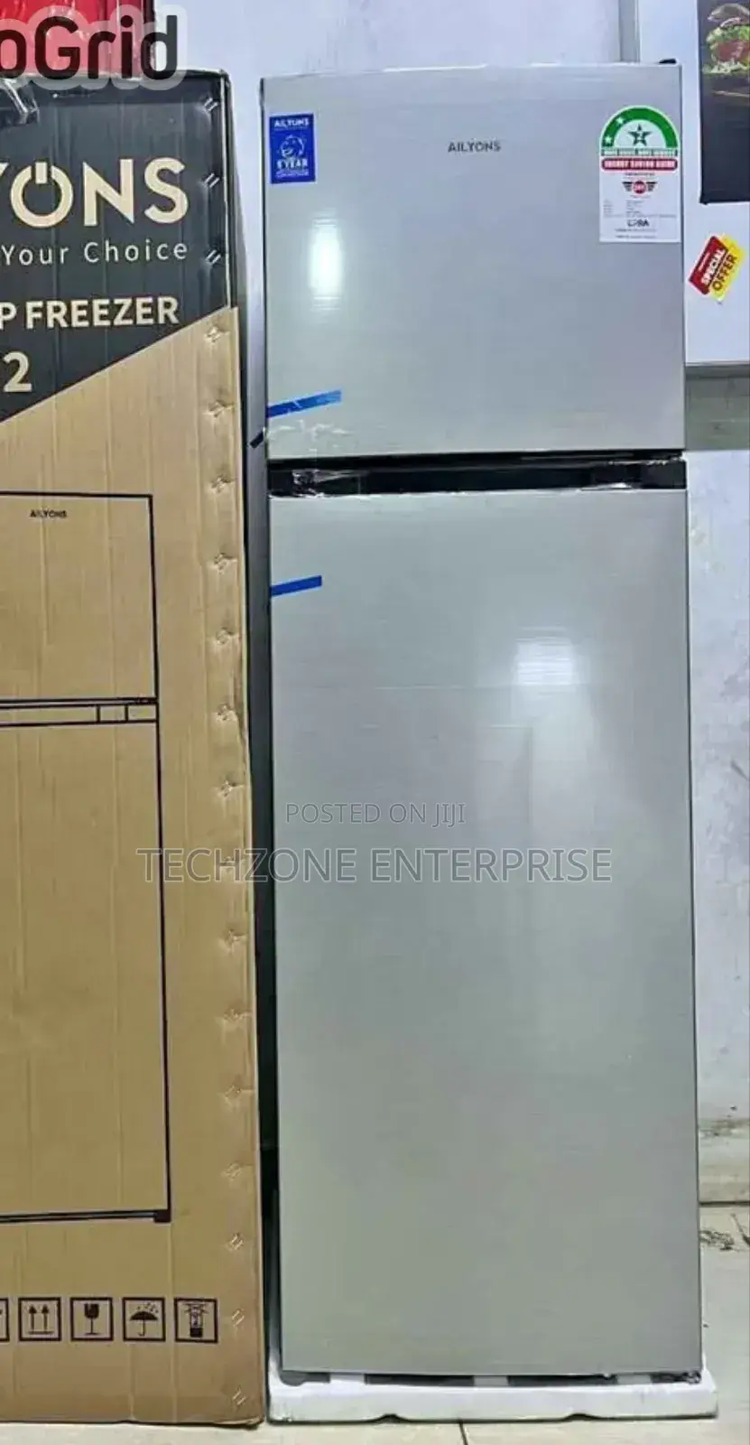 Ailyons Arf-172 172 Litredouble Door Refrigerator - Silver