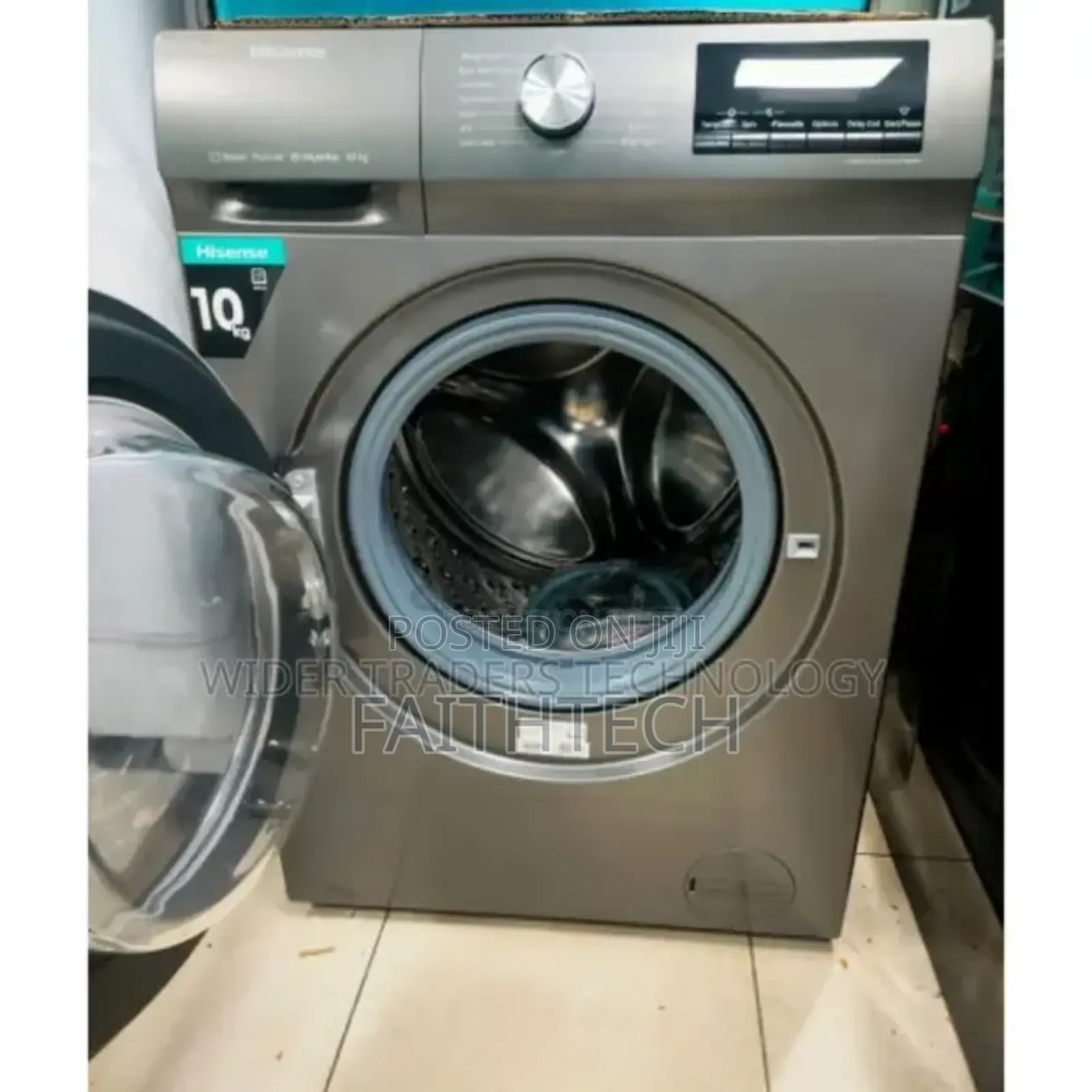 Hisense 10kg Front Load Wash and Spin Washing Machine