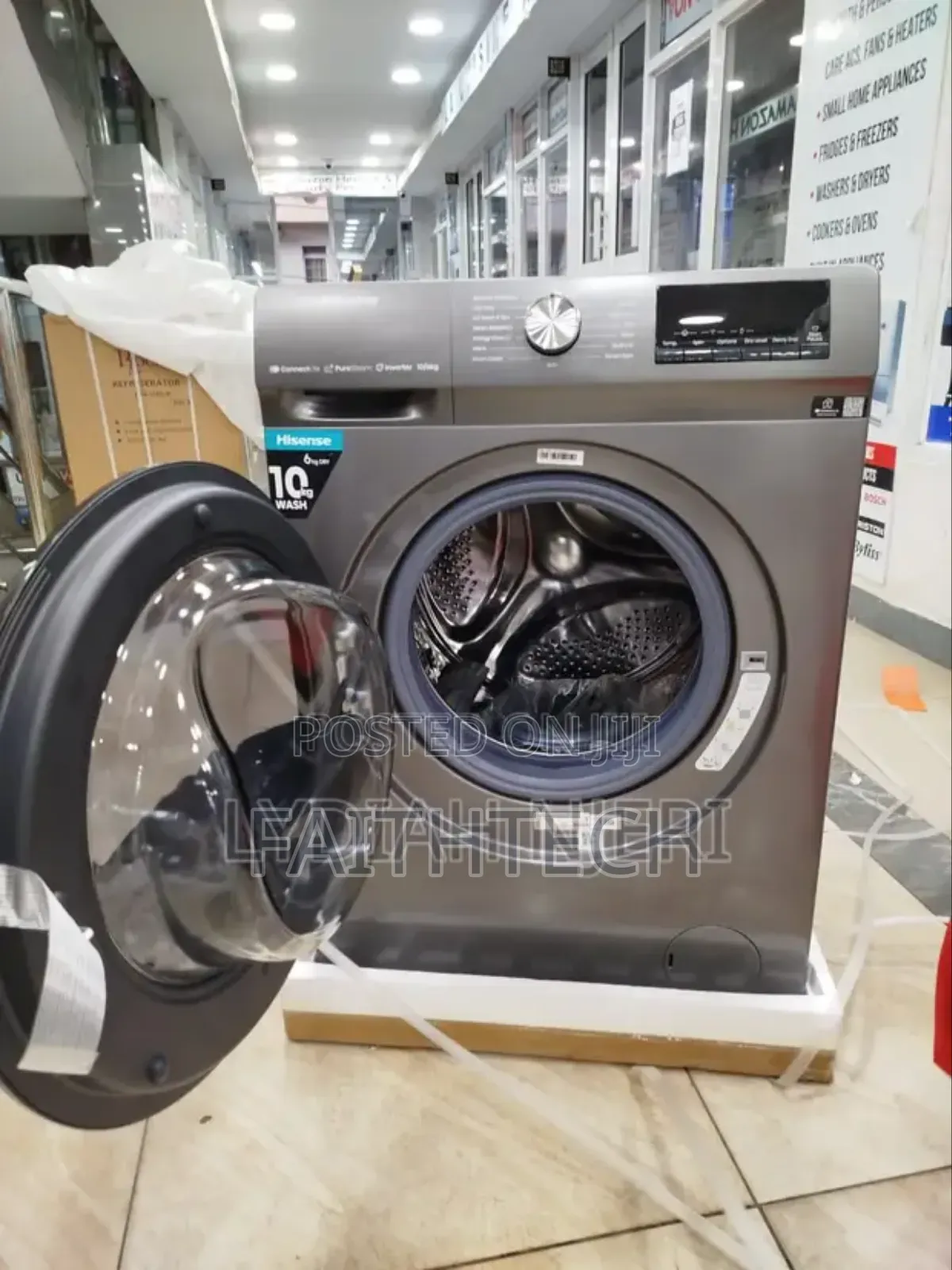 Hisense 10kg Front Load Wash and Spin Washing Machine