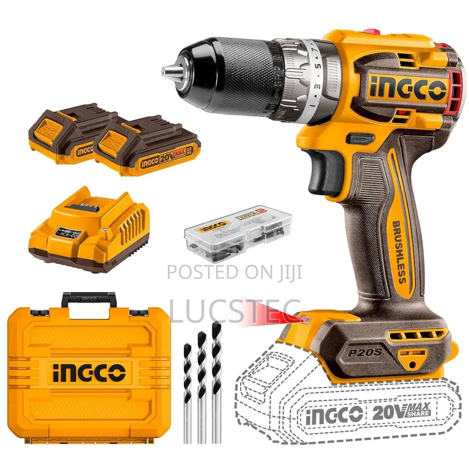 Brushless Impact Drill Kit 66nm (Cidli20668).