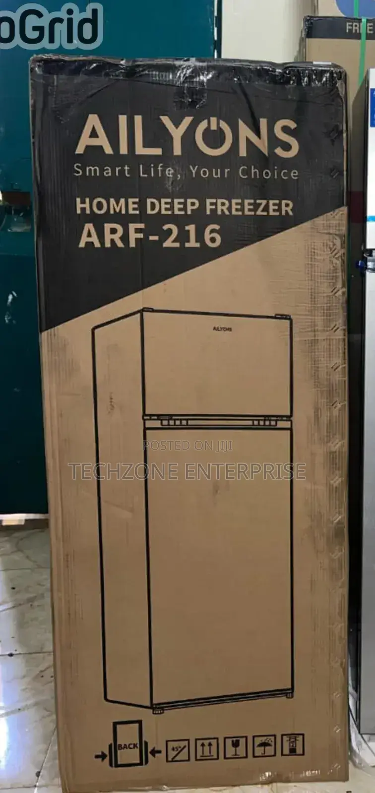 Ailyons (Arf-216) 216l Double Door Fridge - Silver