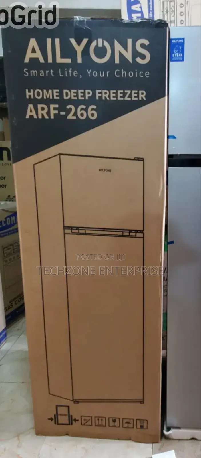 Ailyons Arf-266 266 Liters Double-Door Fridge Silver